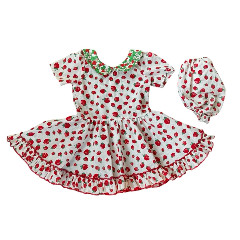 Numi Strawberry Print Dress 6T